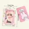 Frames Fashion Korea 3 inch Pocard Holder Kpop Card Keychain Pendant Idol Bus Bank ID Cover Student Supplies