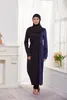 3pcs femmes modestes burkini sets couverture complète des maillots de bain musulmans de maillot de bain baignade nageur de hijab long tops pantalons pantalons s-xl