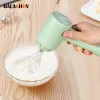 Blender trådlös bärbar elektrisk matblandare Hand Blender 3 Hastigheter Hög effekt Deg Blender Egg Beater Baking Hand Mixer Kök Verktyg