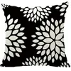 Kudde nordisk stil svart geometrisk täckning kontor soffa heminredning fodral blommuttryck utomhus kast kuddar 45x45 cm