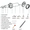 Samger AC 220V 1500W/1600W Hot Air Torch Plastic Lasser Laswarmte pistoolpistool Kit met lasser + mondstuk + PVC Plastic Rod Kit