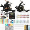 Supplies Professional Tattoo Kit Tattoo Tattoo Hine Gun 6pc Encres de tatouage avec des accessoires d'alimentation pour l'alimentation