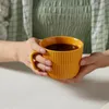 Koppar tefat europeisk keramisk retro kaffekopp med tefat sätter kreativ eftermiddag teacup elegant porslin mjölk te juice mugg drinkware