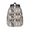 Backpack Goat raça mochilas para adolescentes bookbag moda de moda infantil bolsas de escola viagens mochila bolsa de ombro de grande capacidade