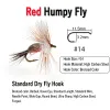 Wifreo 6pcs humpy mosca volare flotta flotta imitare mayfly caddis specie galleggianti attrattore di attrattore ad attrattiva allenza di pesca a mosca