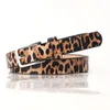 Belts Versatile Women Belt Stylish Women's Thin Zebra Leopard Print With Adjustable Length Faux Leather Waistband For Jeans Multi