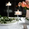 Kaarsenhouders romantische Noordse Europese glas kandelaar tafel kaarslicht diner ornamenten thee wax ins