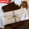 Geschenkverpackung 30pcs/Pack hochwertige Schwefelpapierumschläge durchscheinende Buchstabenumschlag für Hochzeitseinladungskarten