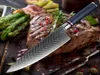 Chef Knife Damascus Staal 85 inch Professionele Japanse keukenmes Sharp Gyutou Kiritsuke Utility Resin Honeycomb Hendle Cooki4134774