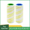 Karcher FC3 FC3D FC5 FC5D FC7掃除機交換用スペアパーツウェットドライマイクロファイバーローリングブラシバーのフロアローラーブラシ