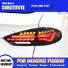 For Ford Mondeo LED Tail Light 19-21 Fusion Fog Reverse Parking Brake Running Lights Taillight Rear Lamp Car Accessories