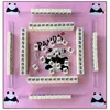 Mini viaggio portatile avorio color panda adorabile 26/30mm Home Hand Playing Mahjong 144pcs Travel Funny Family Table Board Game MJ39