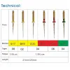 Fichier de canal racine Coxo SC-Pro Files de pâte à dents rotatifs activées par la chaleur Activés de nickel-titanium, anti-brillante