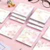 Pink Flowers Ins Style Pad n Times Sticky Notes Notepad mignon Note Autocollant école bureau