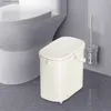Bacs déchets poubelle avec couvercle des arbae étroits de dessine Simple Couche de salle de bain pour la salle de toilette Salle de toilette Cuisine chambre L49