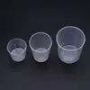 3pcs/setミニペイントエポキシ樹脂ミキシングカッププラスチック製の樹脂の測定カップ