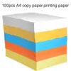 100pcs / set copier papier festif touche sans odeur de papier artisanat diy utilisez le papier d'art à double face pour le bureau