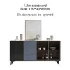 Nordic Rock Board Sideboard For Dining Room Modern Minimalist Storage Cabinet Tea Cabinet Living Room Wall Dining Room Dresser