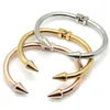 Luxurious Fashion gold silver double narrow cuff bangle bracelet for men or women