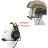 Ts tac-sky sordin tactische headset met boog railadapter en kenwood plug ptt compatibel met baofeng uv5r walkie-talkies