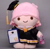 INS Cinnamoroll Kuromi Graduation Plush 30cm New Style Cartoon Plush Soft Stuffed Plush for Student Gifts