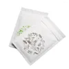 Sacs de rangement 100pcs Emballage en aluminium imprimé en gros emballage Mylar pour le thé à glissière à glissière Sel-scel