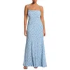 Casual Dresses Women Spaghetti Strap Floral BodyCon Maxi Dress Y2K Sleeveless Backless Tie-Up Summer Beach Party Long Long