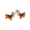 Compatible With LEGO Animals MOC Building Blocks Family Pet Bricks Toys Golden Retriever/French Dou Dog/Spotted Dog
