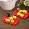 1/6 1/12 Söt mini Hamburger Coke Set Miniature Dollhouse Fast Food For Blyth Barbies Doll House Play Kitchen Accessories Toys Toys