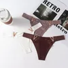 Women's Panties T-back Underwear Large Size Seamless Ice Silk V-shaped Pure Cotton Crotch Breathable Triangle Pants 4pcs