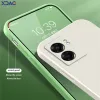 Étui en silicone liquide carré pour OPPO A56S A57 A77 K10 REALME V23 V23I Q5I NARZO 50 ONPLUS NORD NORD N300 5G Soft Phone Cover Loing