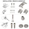 Морские аксессуары cmbravo3kita для Mercury Bravo 3 STERN Drives 2004 UP Aluminum Anode Kit заменяет OEM 888761Q02 888761Q04