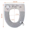 2Pcs/Set Toilet Seat Set Bathroom Universal Ruran Removable Toilet Seat Cover Winter Thickened Sitting Stool Bidet Mat