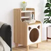 Neue Katzennest Nachttisch Dual Purpose Haustier Möbel Katzenbettschrank fester Holz Nachttisch Multi Purpose Lagertischschrank