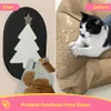 Tavola graffiatrice di gatto albero di Natale raschietto gatto cartone per graffi di graffi a parete con adesivo simpatico gatti prodotti regalo