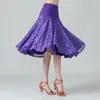 Юбки кружевное лоскутное одеяло линейное юбка Женская цветочная вышивка балета танце