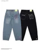 Heren jeans borduurwerk rechtstreeks brede pijpen jeans heren en dames streetwear 2023 nieuwe harjuku letters casual eenvoudige flaggy jeans y2k broek l49