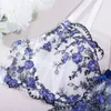 Diccvicc belle lingerie floral intime tenue sophistime de saut de soutien-gorge de saut de soutien-gorge voir à travers des femmes sous-vêtements de lacets sexy vêtements exotiques