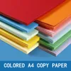100Pcs Colored A4 Copy Paper Craft and Printing Paper Coloured Printing Double Sides Origami Gift Packaging Craft Decoration
