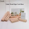 حامل بطاقة Wood Base Place رقم رقم جدول العلامات