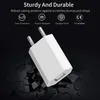 10pcs/Lot 5 V 1A UE USB USB Ładowarka Zasilacza UE/USA Plug Wall Travel ładowarka na iPhone'a Samsung Xiaomii