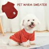 Sweter odzieżowy dla małych psów ubrania szczeniaka zima ciepły golf Schnauzer Chihuahua Pug Costume Pet Clothing I0e9