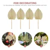 Decoratieve bloemen 4 stks palmbladdecors gedroogde ventilator ornamenten el muur