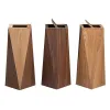 Wooden Creative Garbage Bin With Cover Nordic Ins Light Luxury Bathroom Trash Can Hotel Office Home Stay Waste Disposer