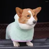 Vêtements pour chiens peignoir à animal de compagnie serviette en microfibre tissu tas-manteau de séchage