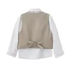 Enfants Slim Fit Solid Solid Sett Boys Wedding Anniversaire Performance Performance Costume Kids Blazer Pantal