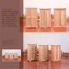 1:12 DollHouse Miniature Wardrobe Storage Storage Gabinete vertical Modelo de móveis Acessórios para Doll House Decor Toys