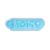 DIY MOM DAD Keychain Silicone Epoxy Mirror Mold DIY Ornament Pendant Crafting Mould for Father and Mother's Day Gift