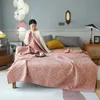 Blankets Jacquard Cotton Gauze Blanket Sofa Cover Queen King Size Summer Quilt Stitch Coverlet Home Bedding Bedspread On The Bed Sheet