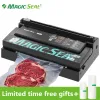 Machines Magic Seal 2in1 Commercial Aircooled Vacuum Sealer Hine Packaging Hine Automatic Vacuum Food Seale Ms300 to All Bags